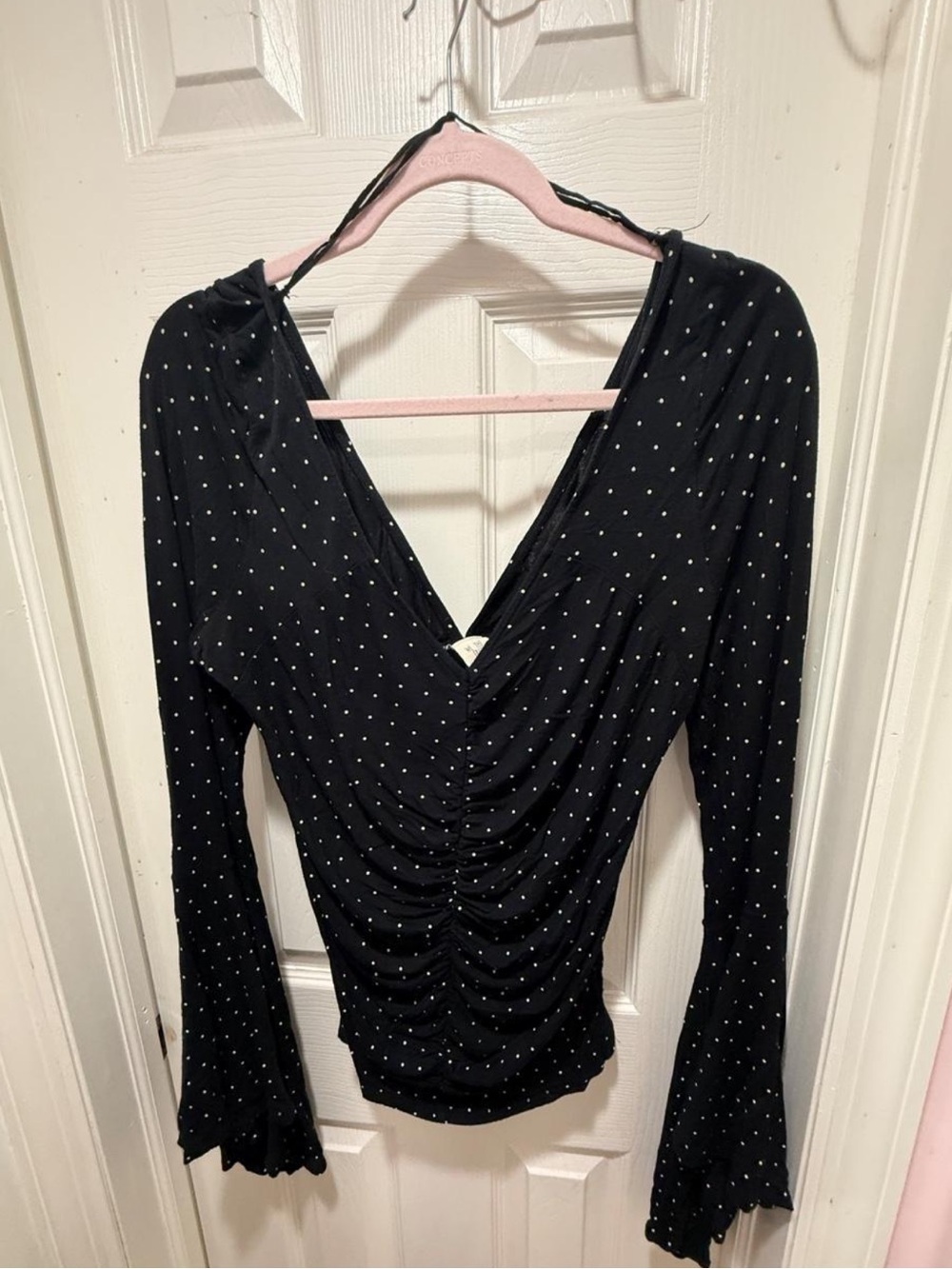 We The Free What a Babe Bell-Sleeve Printed Top Size L - Picture 2 of 7